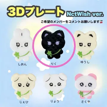 리쿠 nctwish 3D 플레이트 응원봉