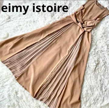 [새상품급] eimy istoire 포인트 플리츠 프론트 노 원피스