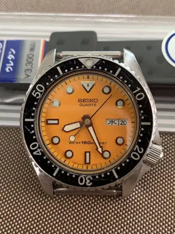 세이코 손목시계 다이버 6458-600a 쿼츠 작동품
