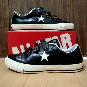 원스타 벨크로 가죽 블랙 one star ALL STAR 컨버스
