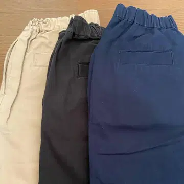 TANDEY 탄디 휴일과 시 개더 팬츠 네이비