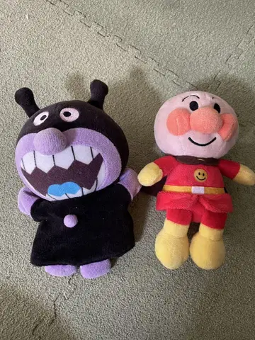 호빵맨, 세균맨 봉제 인형 세트