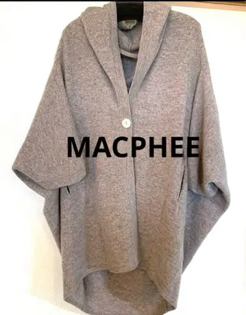 MACPHEE 판초 울 캐시미어 샌드 베이지 사이즈 1
