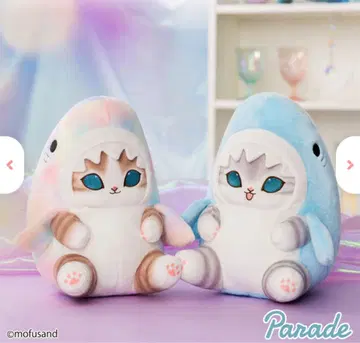 mofusand 파스텔 상어냥 BIG 봉제 인형 2종