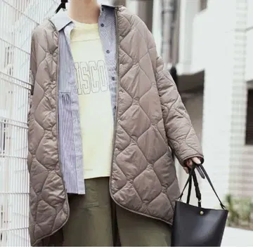 이자카야 매니아 스토어 zootie 퀼팅 코트 (그레이지)