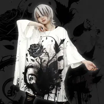 NieR BLACK ROSE OVERSIZE CUTSEW