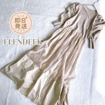새상품급 ELENDEEK 엘렌디크 [2] 시어 니트 원피스 퍼프 슬리브