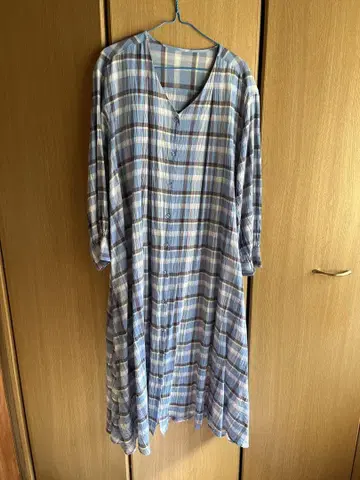 사만다 모스모스 블루 타카야마 미야코 콜라보 롱 원피스 블루