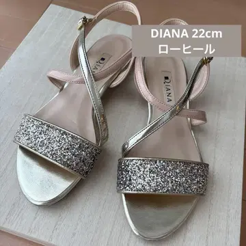 DIANA 다이애나 22cm 스트랩 샌들 글리터 핑크 베이지