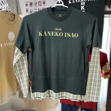 남성용 카네코 이사오 긴팔 T셔츠