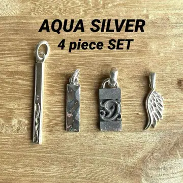 AQUA SILVER 아쿠아 실버 펜던트 4 piece 4개 세트