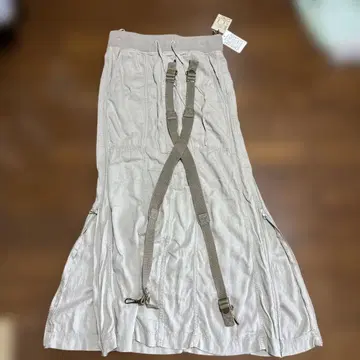 베이지 롱 스커트 M