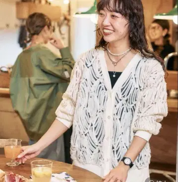 LEPSIM 카츠코 기획 레이스 가디건 미사용 새상품