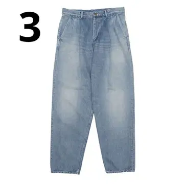 Selvage Denim Two Tuck Tapered Pants 3