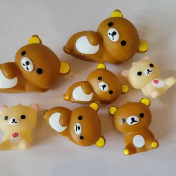 리락쿠마 피규어 소프트 비닐 인형 7체 세트