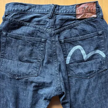 EVISU 스트레이트 데님 다크 블루