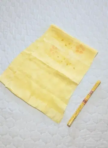 일본 정통의상 소품 허리띠 오비 장식 천 순수 실크