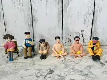 짱구는 못말려 기다림 목욕 후 명탐정 등 가챠 피규어 6체 세트