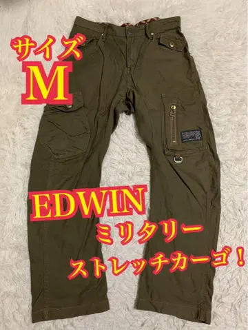 EDWIN 에드윈 밀리터리 스트레치 팬츠 원사이드 카고 M 사이즈