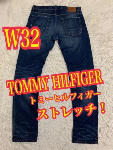 TOMMY HILFIGER 데님 청바지 스트레치 스트레이트 W32