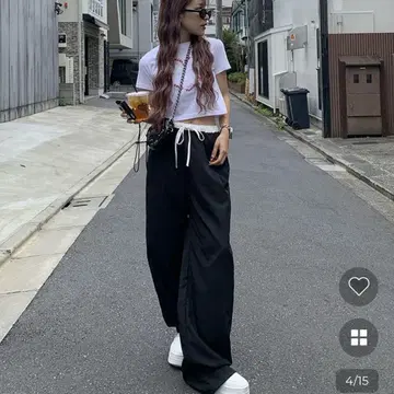 NUGU 하의 와이드 팬츠