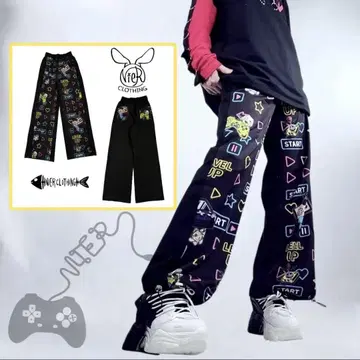 NieR PLAY GAME DRAWSTRING STREET PANTS