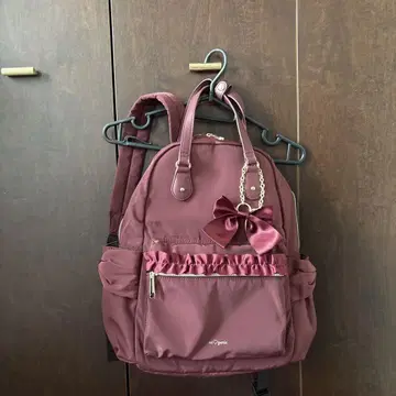 시마무라 아오키 미사코 백팩 레드 시마미사 콜라보