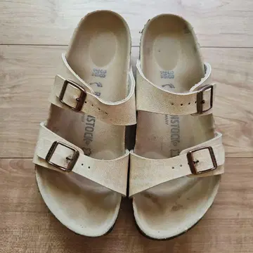 BIRKENSTOCK 애리조나 베이지 샌들 사이즈 기재 38