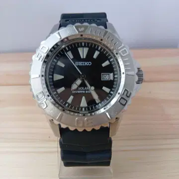 SEIKO 다이버 솔라 쿼츠 손목시계 SS