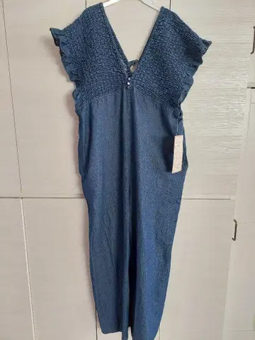 택 포함 새상품 시마무라 셔링 살로펫 데님