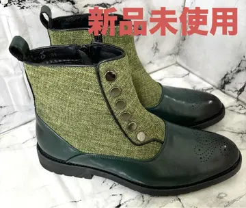 새상품 남성용 부츠 하이컷 윙팁 지퍼 25.5cm