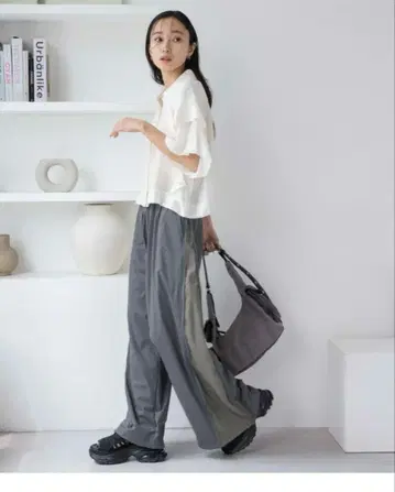 사이드 ZIP 나일론 팬츠 JEANASIS 지나시스 팬츠