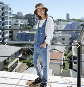 로데오 크라운 Lee 콜라보 살로펫 오버올 새상품 S