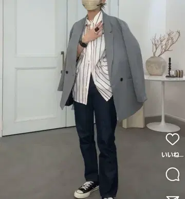 CFT DRESS FOR MYSELF 그레이 테일러드 자켓