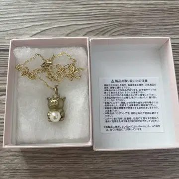 금 돼지 참 목걸이 꽃보다 맑음