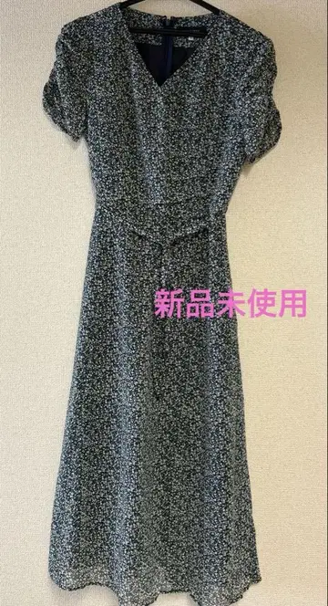 [미사용 새상품] JUSGLITTY 원피스 반팔 꽃무늬 S 사이즈