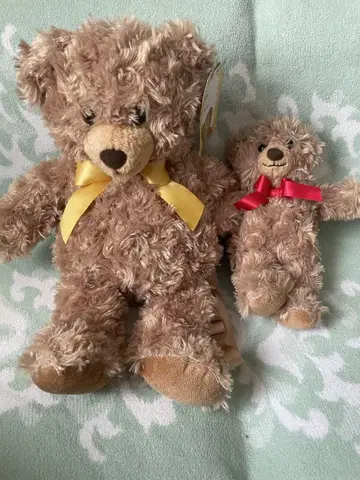 곰 백팩형 (대) 곰 봉제 인형 (소) 세트 다이소 씰 캠페인