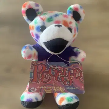 Perry BearGrateful Dead 컬러풀 도트 레트로 봉제 인형
