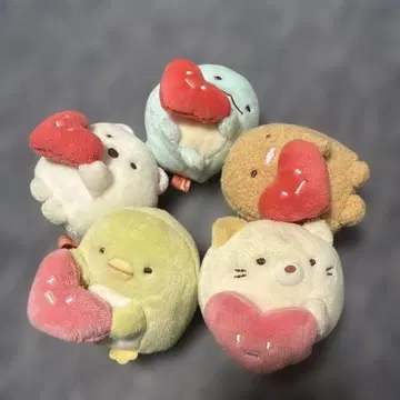 스미코구라시 하트 손바닥 봉제 인형 세트