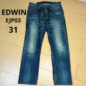 디자인 EDWIN 데님 팬츠 EJP03 스트레이트 세로 31