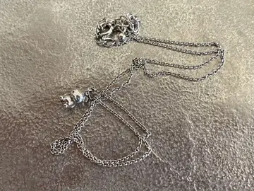 리락쿠마 마이크로 사이즈 쁘띠 펜던트 목걸이 실버