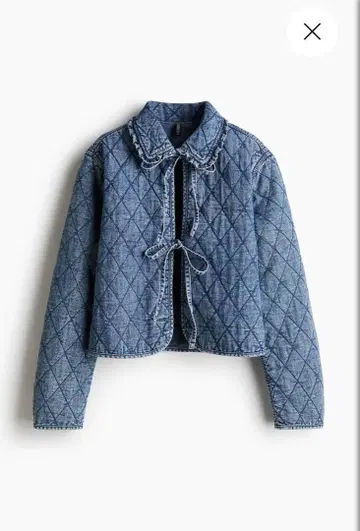 H&M 퀼팅 데님 자켓 XS