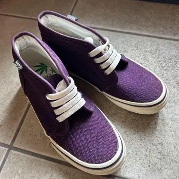 VANS 반스 린넨 헴프 보라색 처카 부츠 23cm 처카 스니커즈