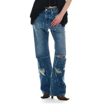 beeden 데님 over crush semi loose denim