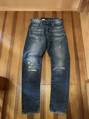 새상품 G-STAR RAW 워싱, 데미지, 리페어 가공 스트레치 데님