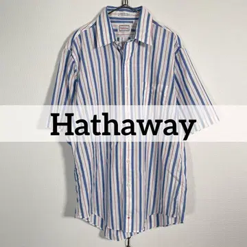 홍콩제 70s80s 빈티지 Hathaway 멀티 스트라이프 셔츠