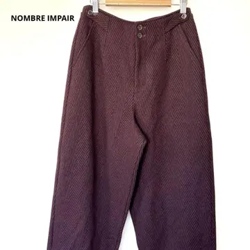 NOMBRE IMPAIR 빅 헤링본 스트레이트 팬츠