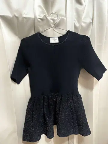 UNITED ARROWS 페플럼 숏 슬리브 니트