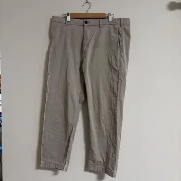 UNIQLO M 슬랙스 베이지 치노 팬츠 코튼 혼방