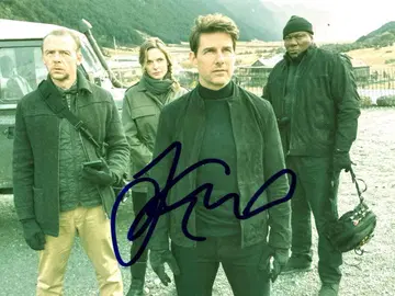 톰 크루즈 친필 사인 2L 사이즈 사진 Tom Cruise -